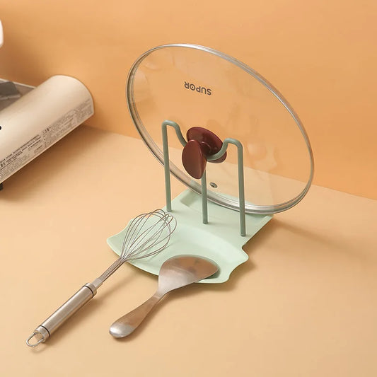 Organisateur de cuisine Spatule Couvercle de casserole Étagère Repose-cuillère en plastique Ustensile Multifonction Égouttoir à vaisselle Organisateur Outils de cuisine