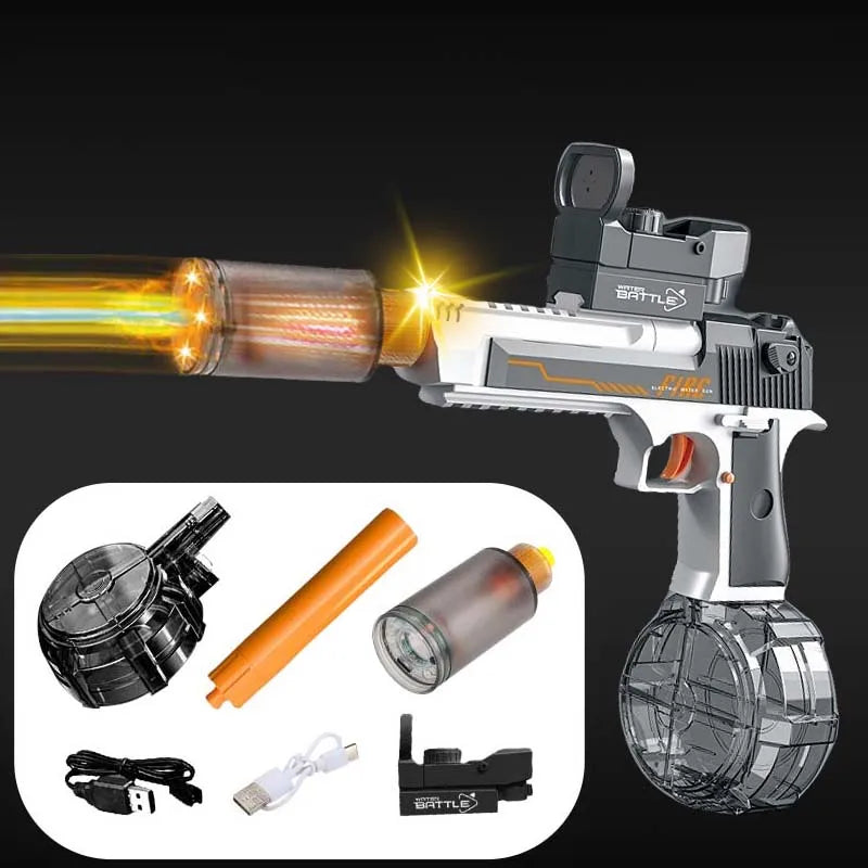 Pistolet à eau électrique Desert Eagle Squirt Toy Pistolets à eau puissants Jouets pour enfants Pistolets automatiques Jouets d'été