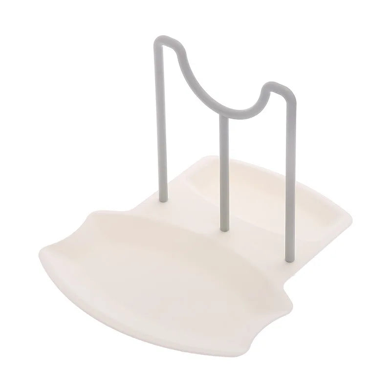 Organisateur de cuisine Spatule Couvercle de casserole Étagère Repose-cuillère en plastique Ustensile Multifonction Égouttoir à vaisselle Organisateur Outils de cuisine