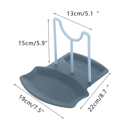 Organisateur de cuisine Spatule Couvercle de casserole Étagère Repose-cuillère en plastique Ustensile Multifonction Égouttoir à vaisselle Organisateur Outils de cuisine