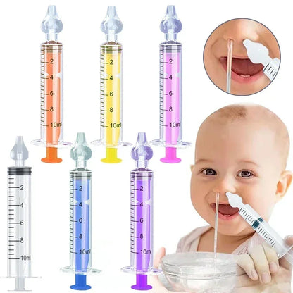 10/20 ML Bébé Lave-nez Rhinite Aiguille Nettoyage Aspirateur Nasal Enfants Seringue Enfants Nettoyage Soins de Santé Multi-couleurs