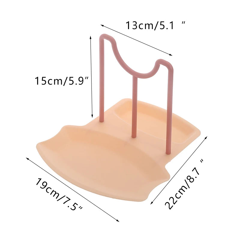 Organisateur de cuisine Spatule Couvercle de casserole Étagère Repose-cuillère en plastique Ustensile Multifonction Égouttoir à vaisselle Organisateur Outils de cuisine